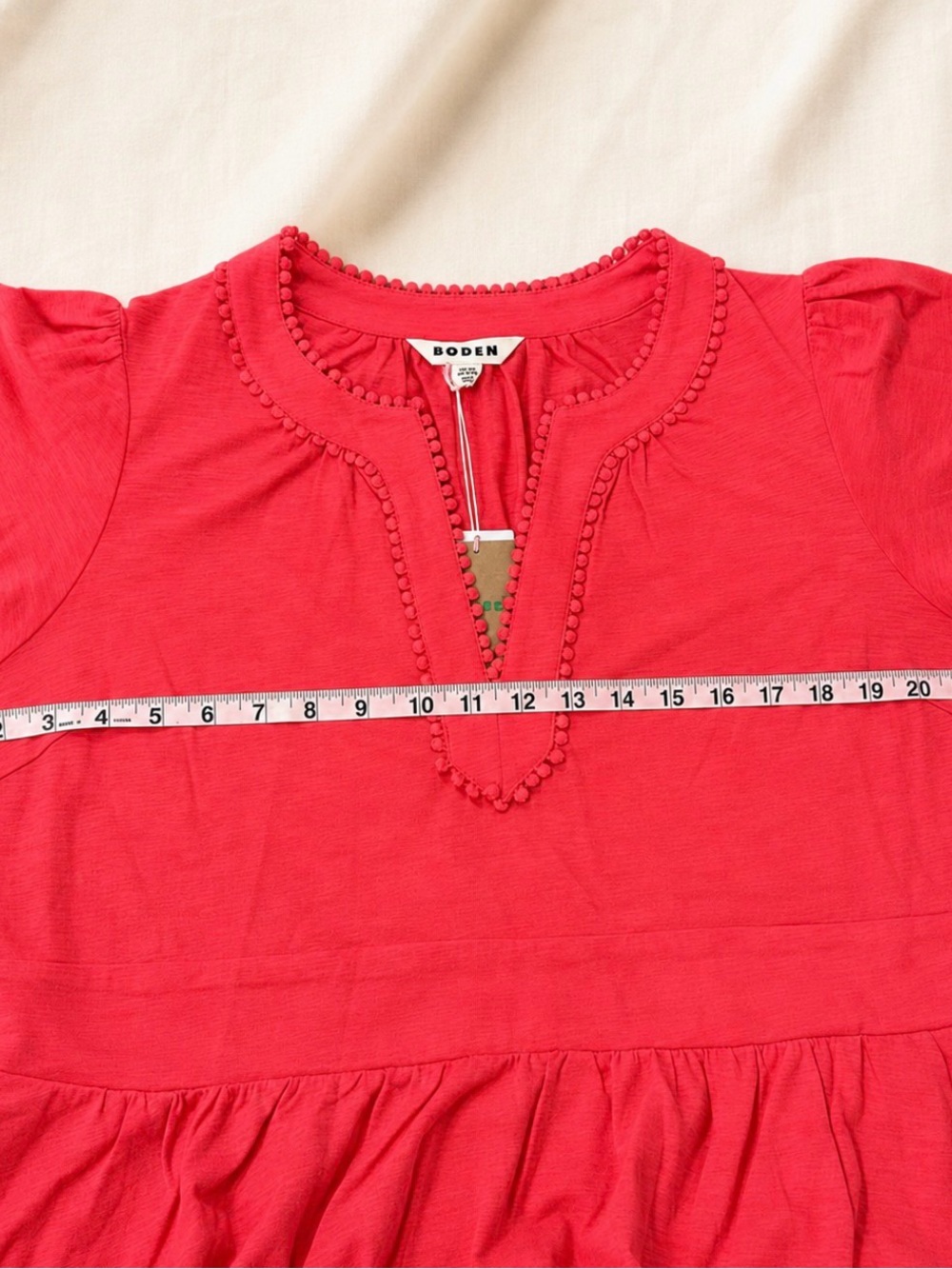 Boden Maddie Trim Jersey Dress Pink NWT Size 16-18 - Picture 9 of 9